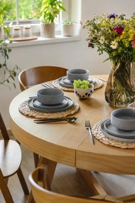 Ciotoline in set bianche/blu in gres 3 pz 500 ml Linora – Bloomingville