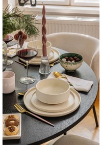 Set di piatti color crema in gres 18 pz Malia - Bonami Selection