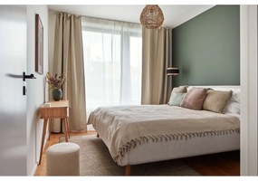 Copriletto leggero in cotone marrone chiaro Marrone, 220 x 240 cm - Mijolnir