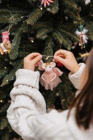 Decorazioni per albero di natale in set in legno 6 pz 13 cm Nikita – Bloomingville