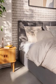 Comodino in rovere decorato in colore naturale Langley - Actona