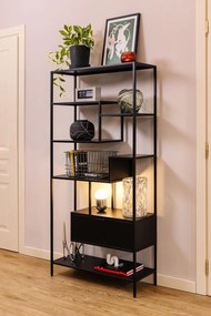 Vaso in terracotta nera dipinto a mano Niza - Bloomingville