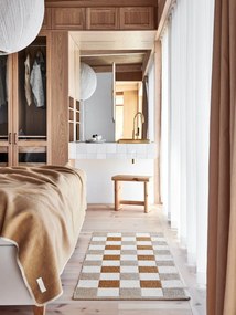 Passatoia da interno/esterno giallo ocra/beige 70x160 cm Pix Vanilla Ochre – Pappelina