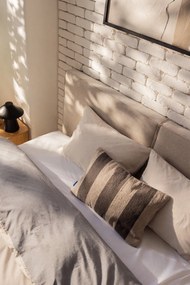 Biancheria da letto matrimoniale grigio e beige in cotone Renforcé con un lenzuolo 4 pezzi 200x220 cm - Mila Home