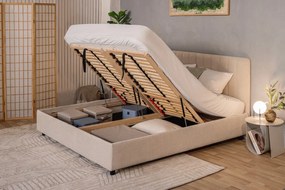 Scatola in tessuto beige con coperchio 35x19x26 cm Soft Storage - Bigso Box of Sweden