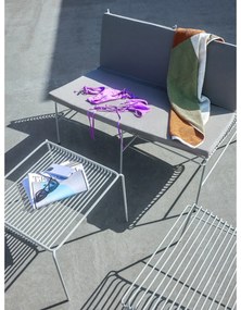 Sedia da giardino in metallo bianco String - Hübsch