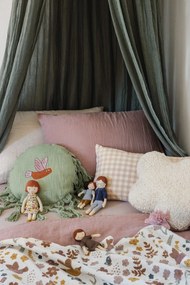 Biancheria da letto rosa in mussola per letto singolo 140x200 cm Angelia – douceur d'intérieur