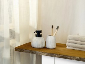 Portaspazzolino bianco/dorato in ceramica Pascoli – Wenko