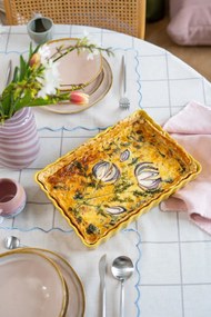 Vasi in vetro fatti a mano bianco/rosa in set di 2 pezzi Candy - Hübsch