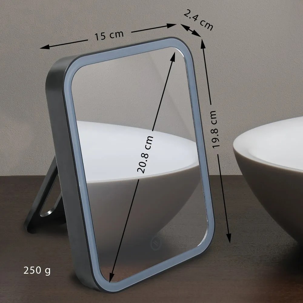 Specchio per make-up con illuminazione 15x20 cm Ania – MSV