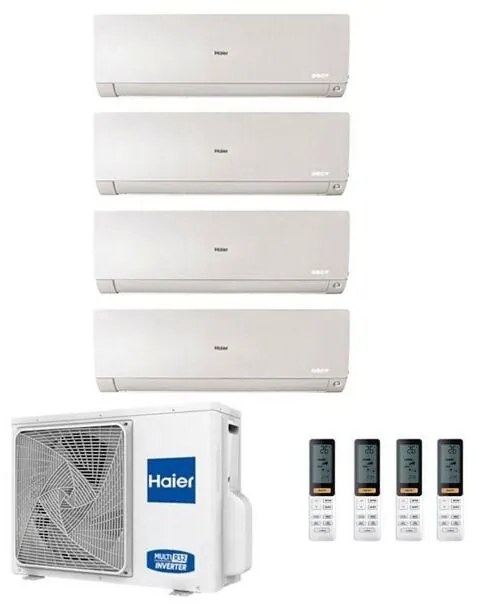 Climatizzatore Haier Quadri Split Flexis Bianco 7000+7000+9000+9000 4U75S2SR2FA R-32 a++/a+ 7+7+9+9