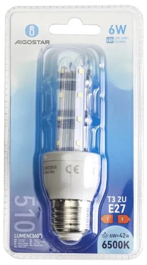 Lampadina LED E27/6W/230V 6500K - Aigostar