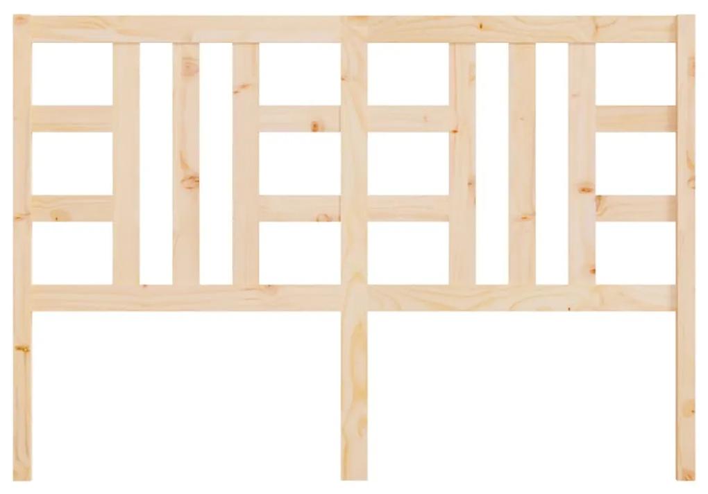 Testiera per letto 126x4x100 cm in legno massello di pino