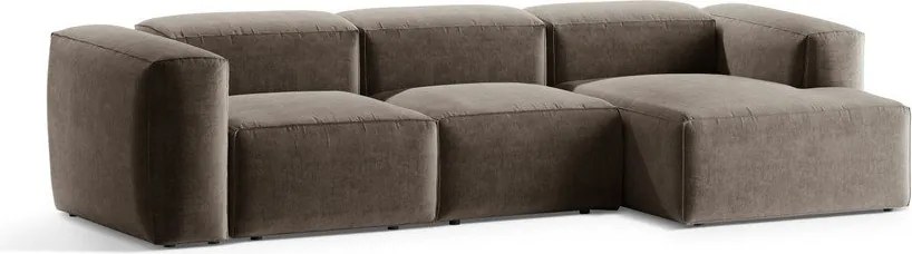 Divano angolare marrone (con penisola a destra/con chaise lounge) Bergamo – Cosmopolitan Design