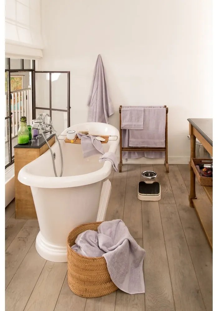 Asciugamano lilla viola , 50 x 100 cm - Tiseco Home Studio