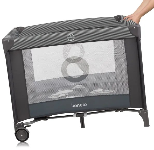 Lionelo - Recinto gioco BONNIE Grigio Scandi