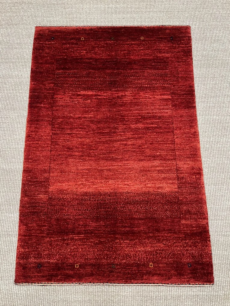 Loribaft Tappeto 80x120 Rosso (Iran) Annodato A Mano
