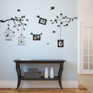 Adesivo da parete - Uccelli nei rami per le foto 9x13cm | Inspio