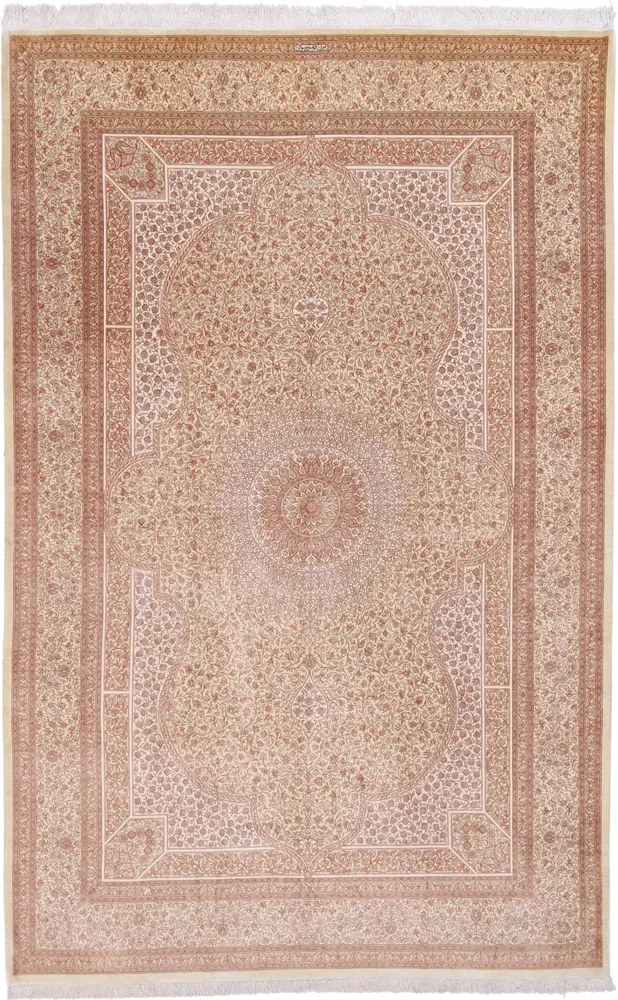 Ghom Tappeto persiano 310 x 200 Beige (Iran) Annodato A Mano