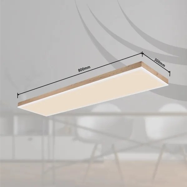 Globo 416080WWD5-CCT- Plafoniera LED dimmerabile DORO LED/36W/230V 2700-6500K + telecomando marrone