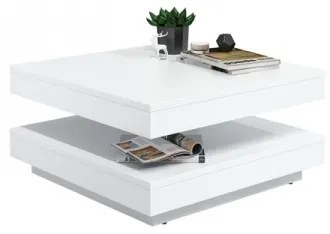 Tavolino NENANI 34x70 cm bianco/quercia wotan