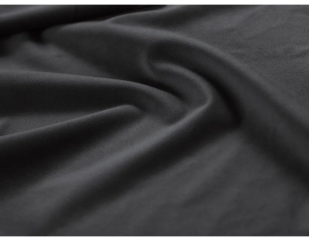 Letto matrimoniale imbottito grigio in velluto con contenitore con rete inclusa 180x200 cm Bellis – Micadoni