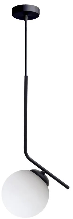 Lampadario a sospensione con filo FIRA 1xE27/60W/230V nero