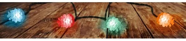 Retlux - Catena luminosa LED da esterno 40xLED/15m IP44 multicolore