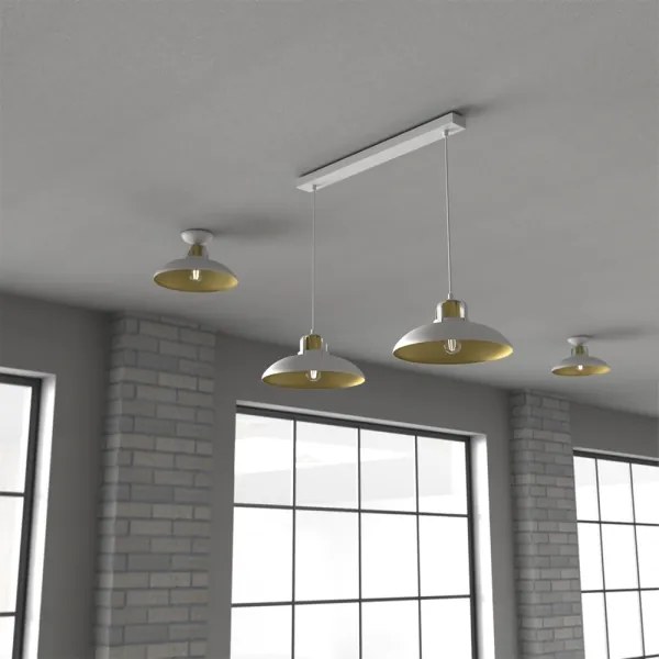 Brilagi - Lampadario a sospensione con filo FLAMENGO 2xE27/60W/230V bianco