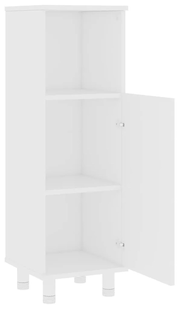 Armadio da bagno bianco 30x30x95 cm in legno multistrato