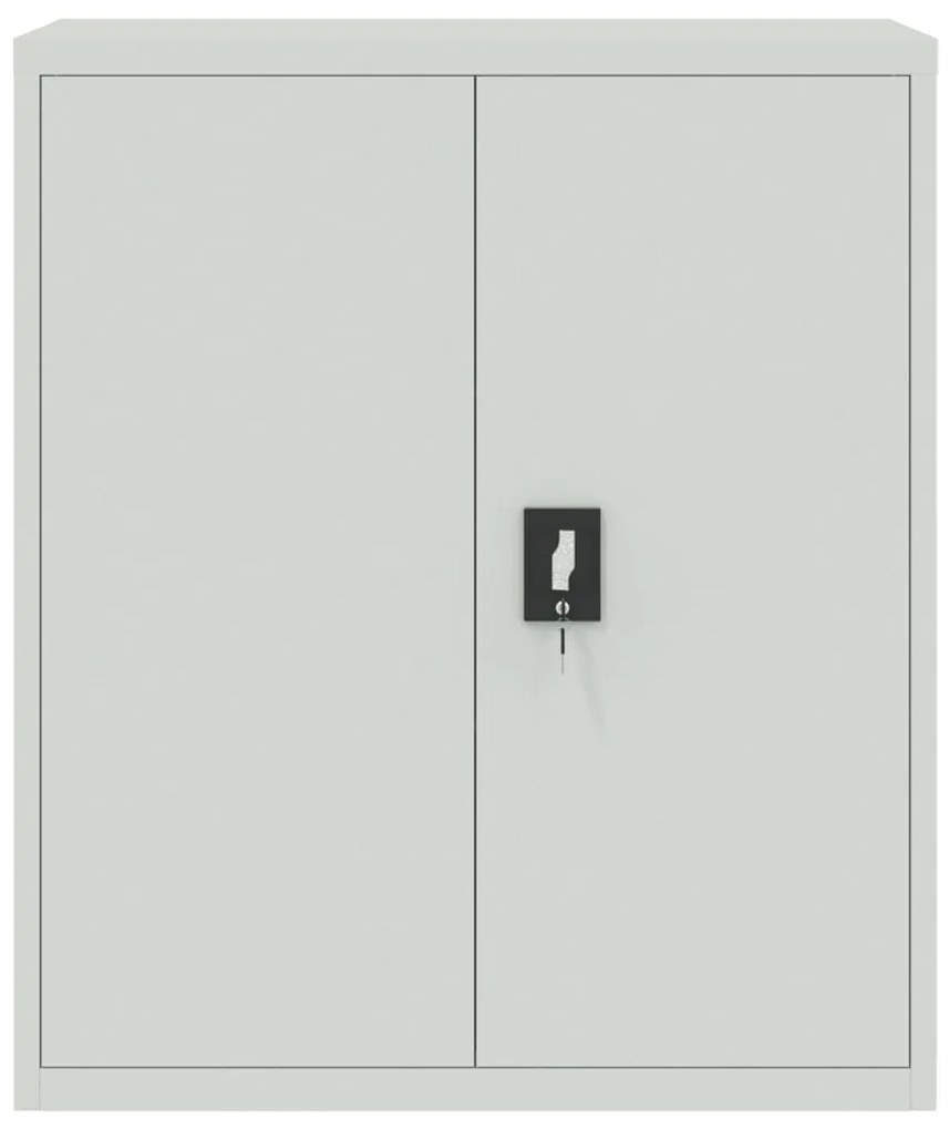 Armadio classificatore grigio chiaro 90x40x105 cm in acciaio