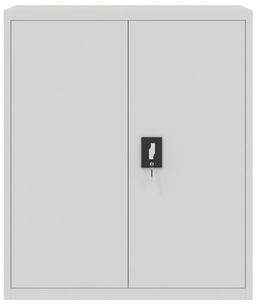 Armadio classificatore grigio chiaro 90x40x105 cm in acciaio