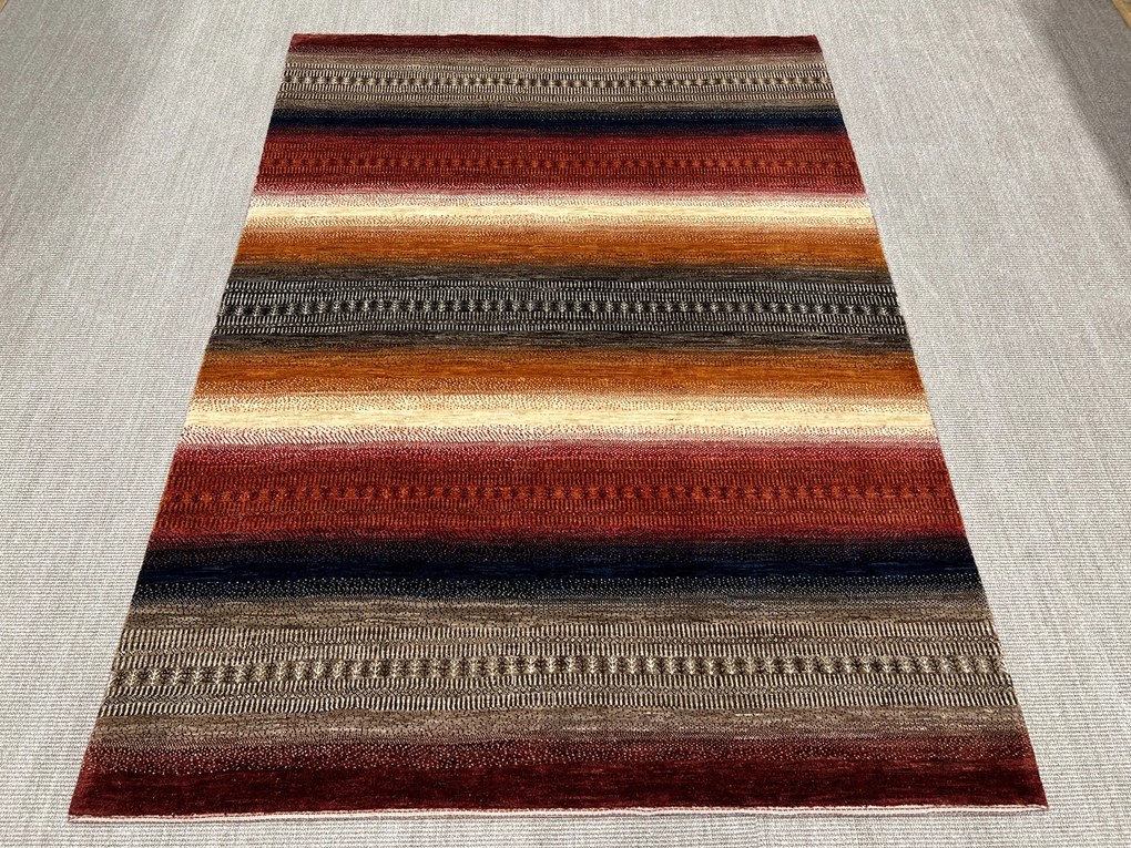 Loribaft Tappeto 170x230 Rosso (Iran) Annodato A Mano