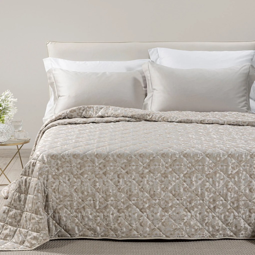 Copriletto Trapuntato in Raso Jacquard Mixer Matrimoniale