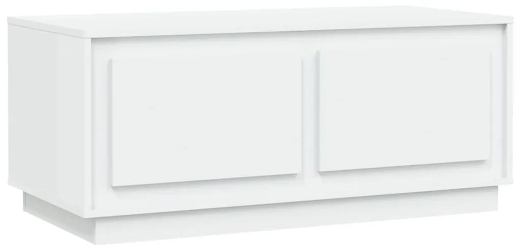 Tavolino da salotto bianco 102x50x44 cm in legno multistrato