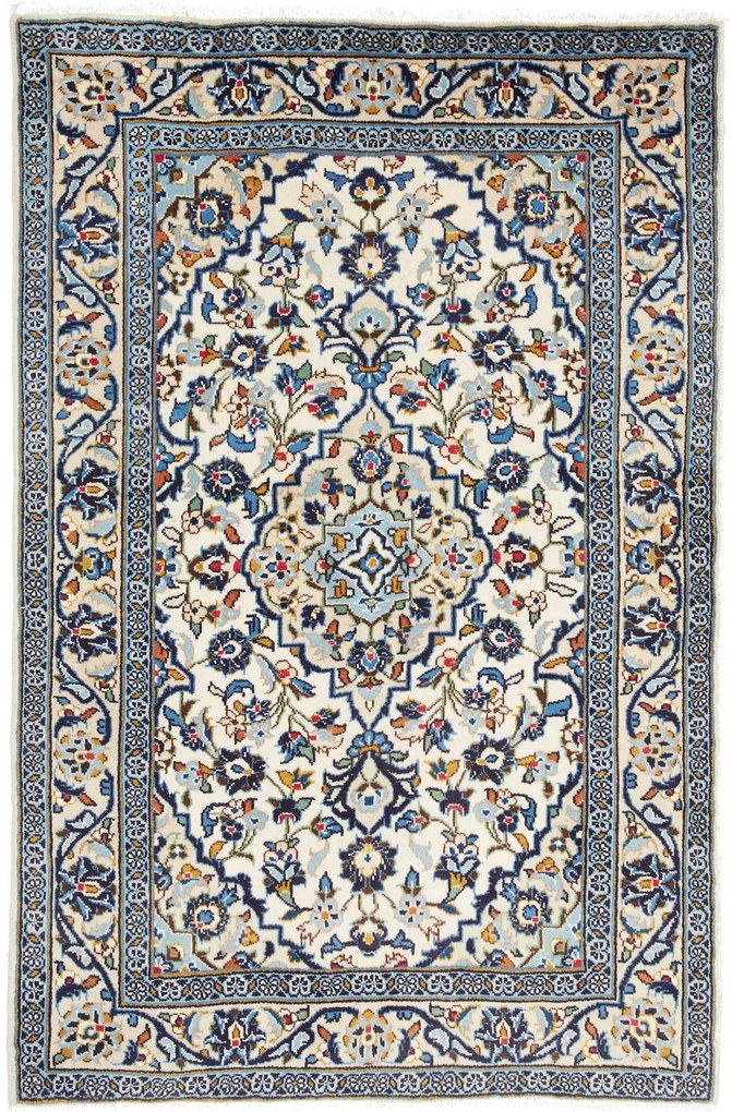 Kashan Tappeto persiano 150 x 100 Beige (Iran) Annodato A Mano