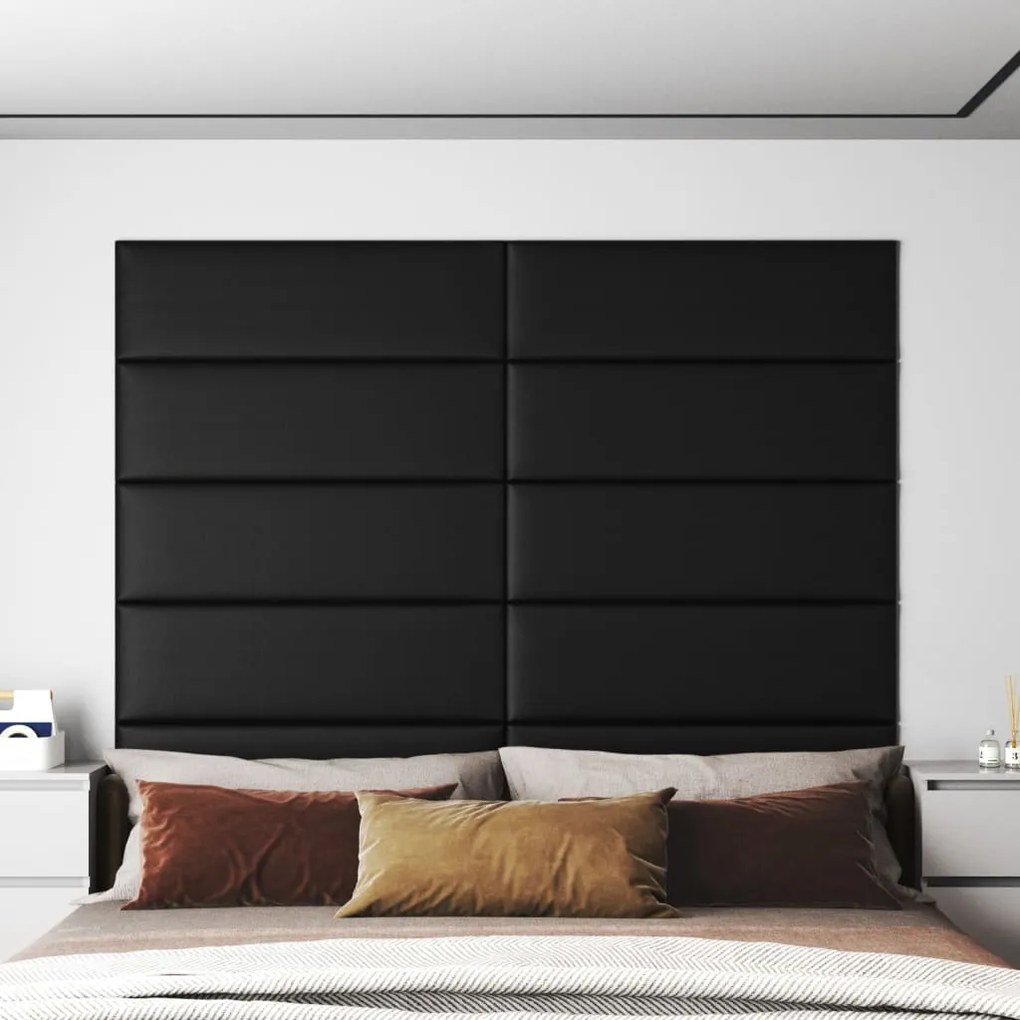Pannelli Murali 12 Pz Neri 90x30 Cm İn Similpelle 3,24 M² /