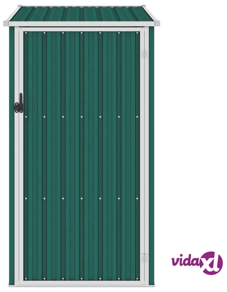 vidaXL Capanno da Giardino Verde 87x98x159 cm in Acciaio Zincato