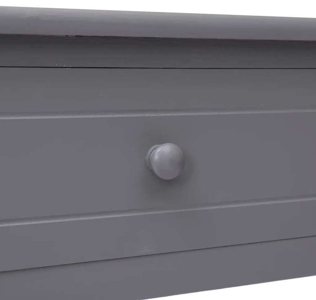 Tavolo Consolle Grigio 90x30x77 cm in Legno