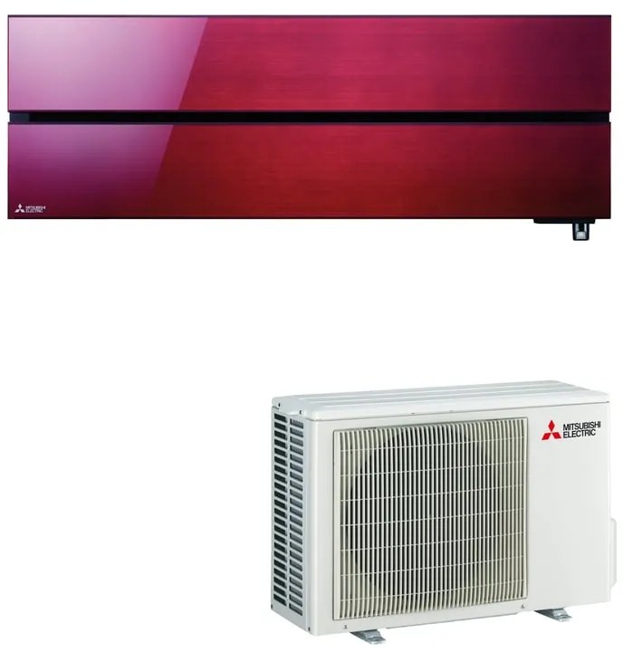 Condizionatore a muro monosplit inverter MITSUBISHI ELECTRIC LN WIFI 9K classe raffreddamento A+++, classe di riscaldamento A+++, rosso