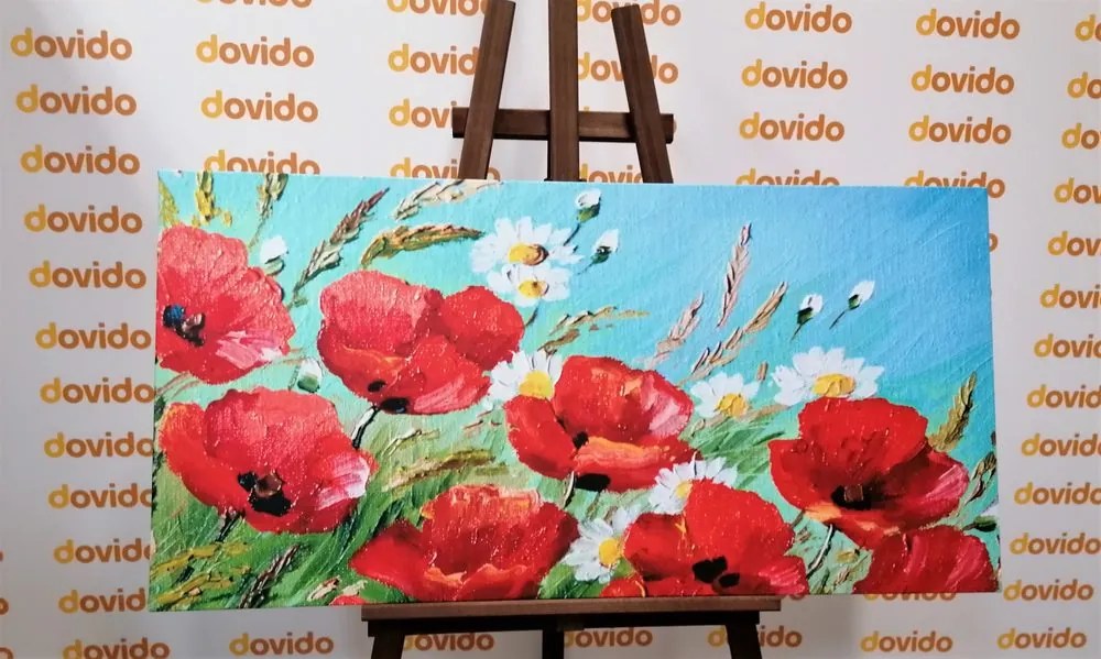 Quadro su tela – Papaveri rossi nel campo