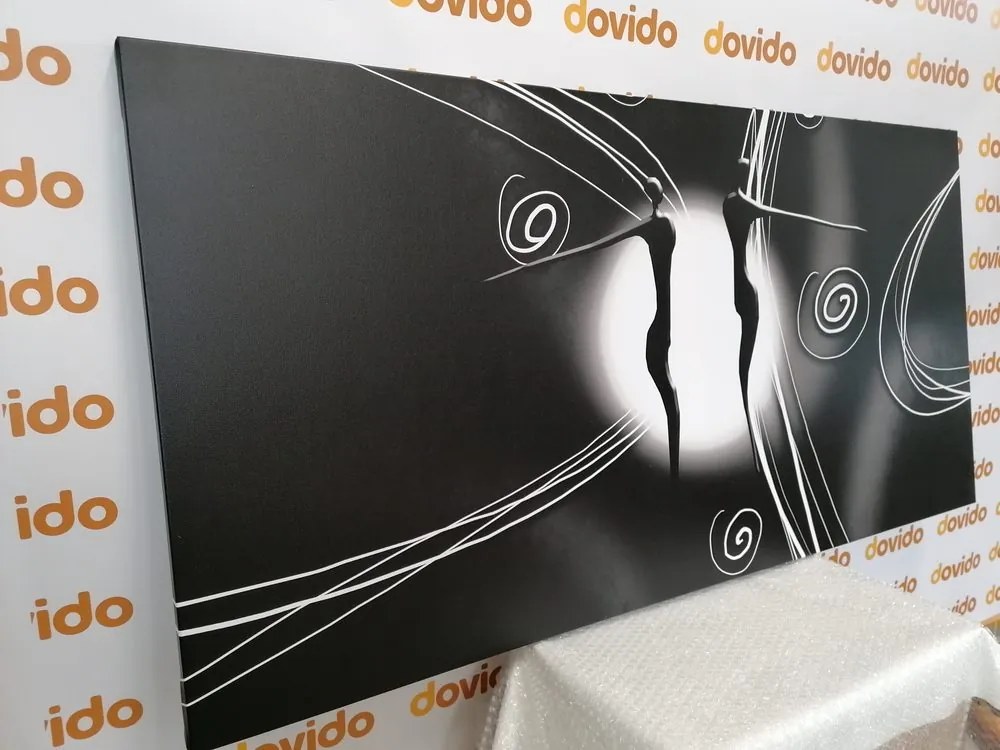 Quadro su tela – Amore etnico in bianco e nero