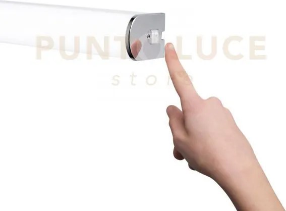 Applique led blaster bianca e cromo 15w 1720lm 4000k ip44 60x 5,3x5...