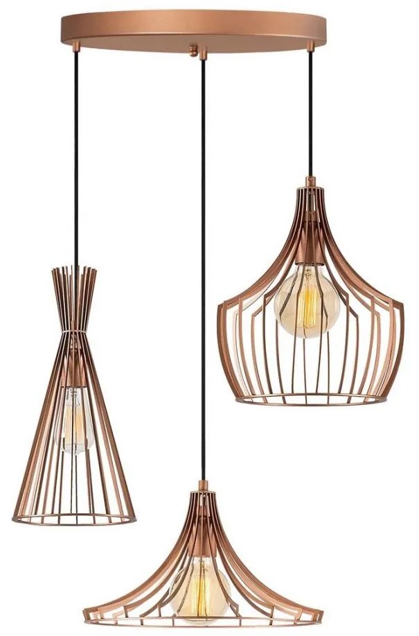 Lampadario su filo  MEZOPOTAMYA 3xE27/40W/230V