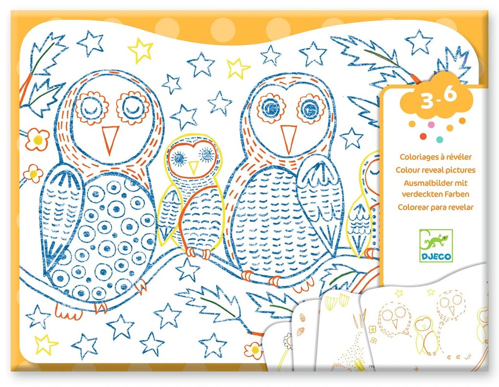 Imaggini magiche da colorare - famiglie della foresta