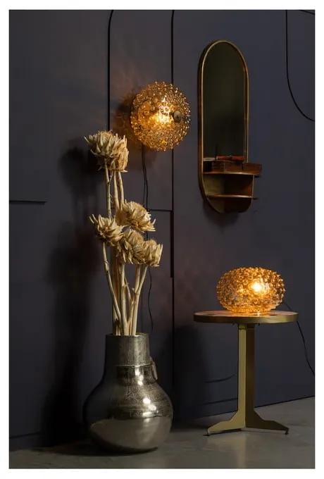 Lampada da tavolo beige con paralume in vetro (altezza 20 cm) Soap - BePureHome