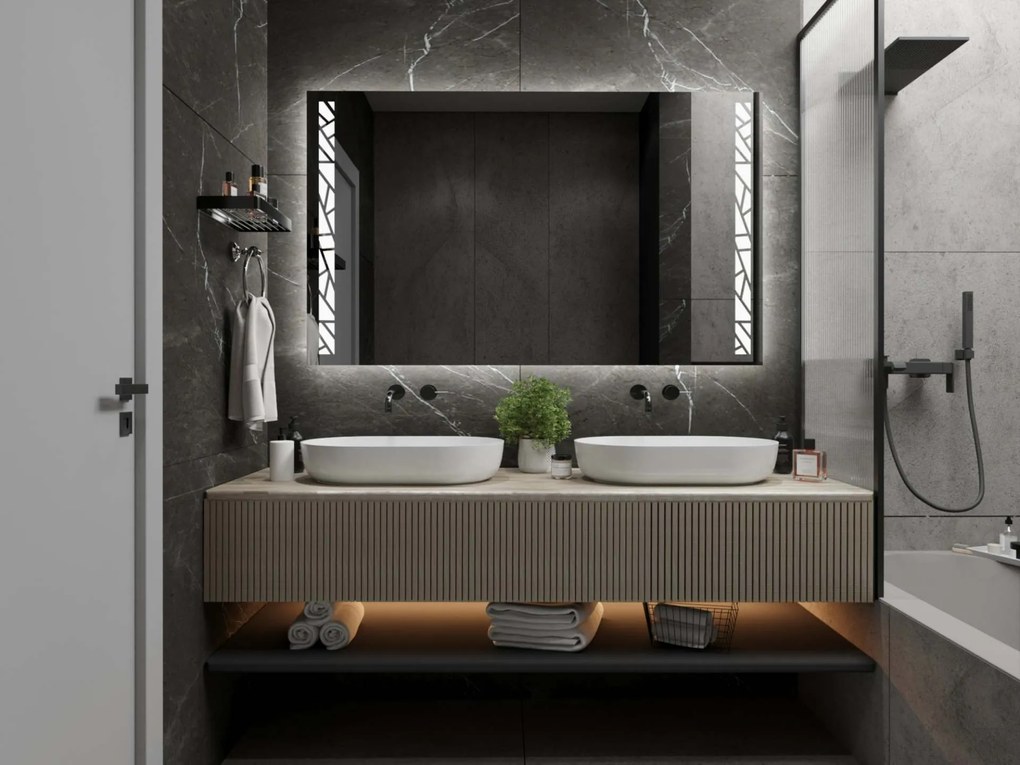 Specchio con illuminazione LED M22