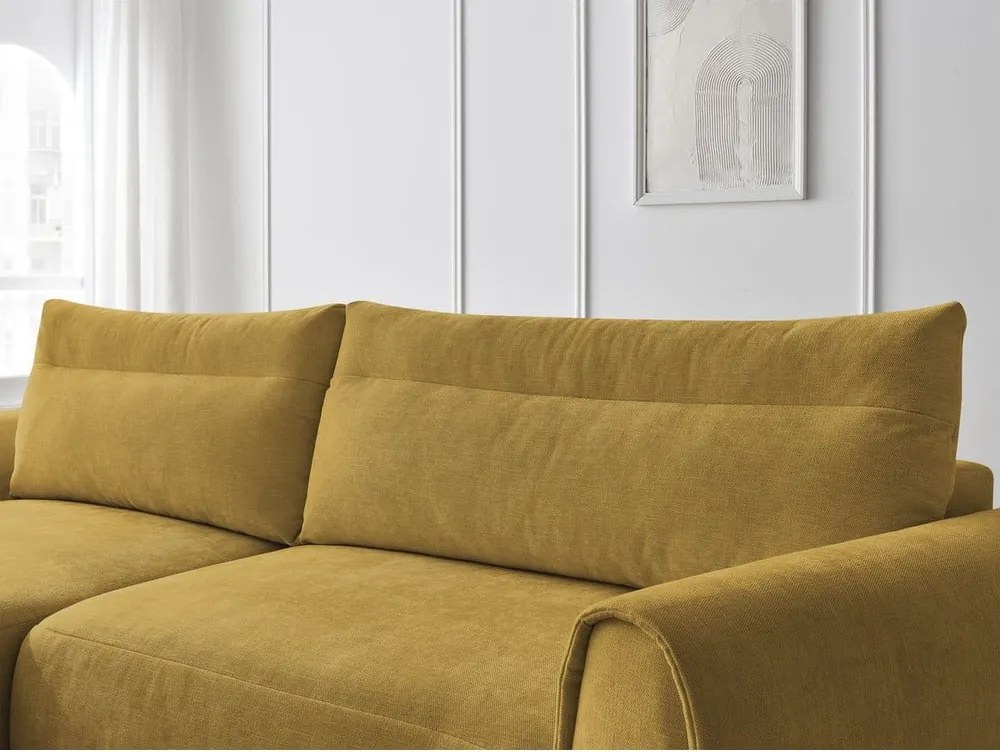 Divano angolare in giallo ocra Aden – Bobochic Paris