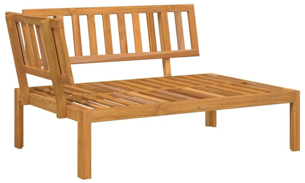 Set divano pallet da giardino 6 pz in legno massello di acacia