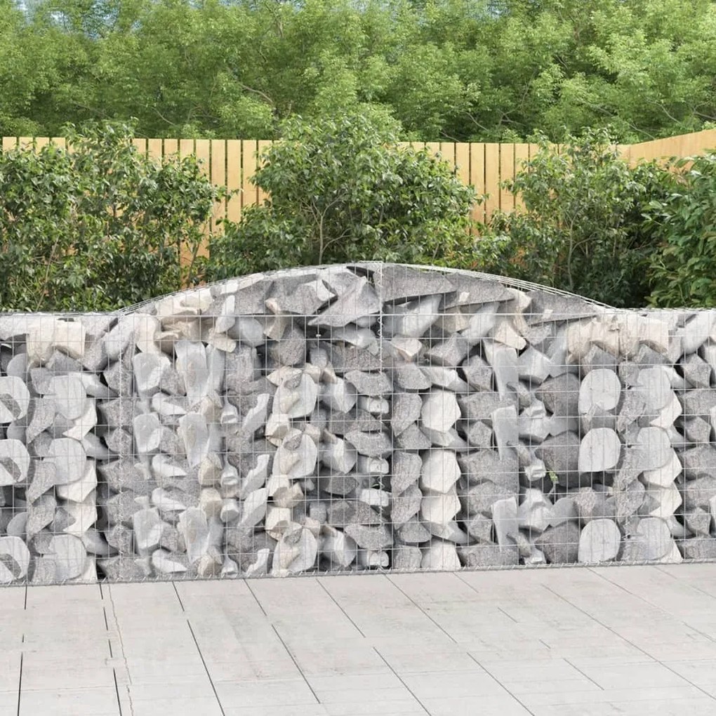 Cesti Gabbioni Ad Arco 7 Pz 400x50x100/120 Cm Ferro Zincato /